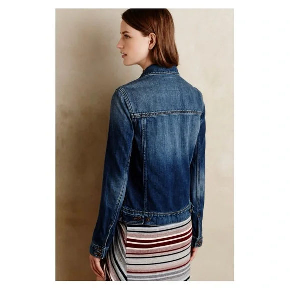 NWOT Anthropologie PAIGE Rowan Denim Jacket in VerucaSize Small